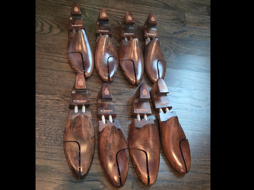 4 pairs Scarpe Di Bianco adjustable wooden shoe trees