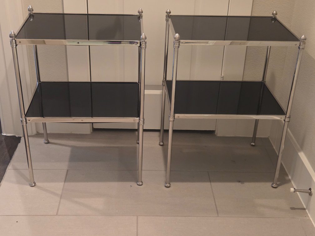 Pair of Global Views Acorn Side Tables