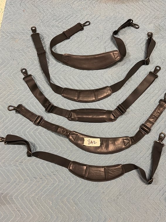 5 Black leather high-quality straps