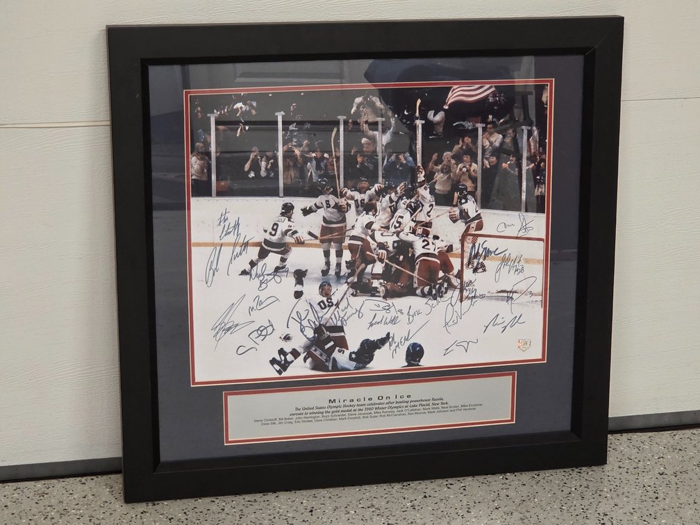 "Miracle on Ice" Autographed 1980 US Men's Olympic Hockey Team Signed Print
