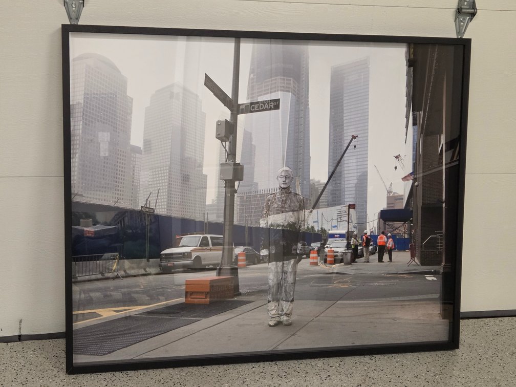 "Hiding in New York, No. 04 Ground Zero" 2011 by Liu Bolin