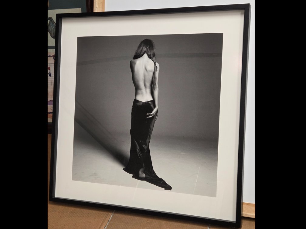 Michael Comte, 1993 Framed B&W Photograph, "Helena Christensen, V"