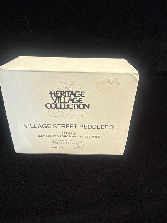Department 56 Village Street Peddlers set from the Heritage Village Collection (#5804-1)