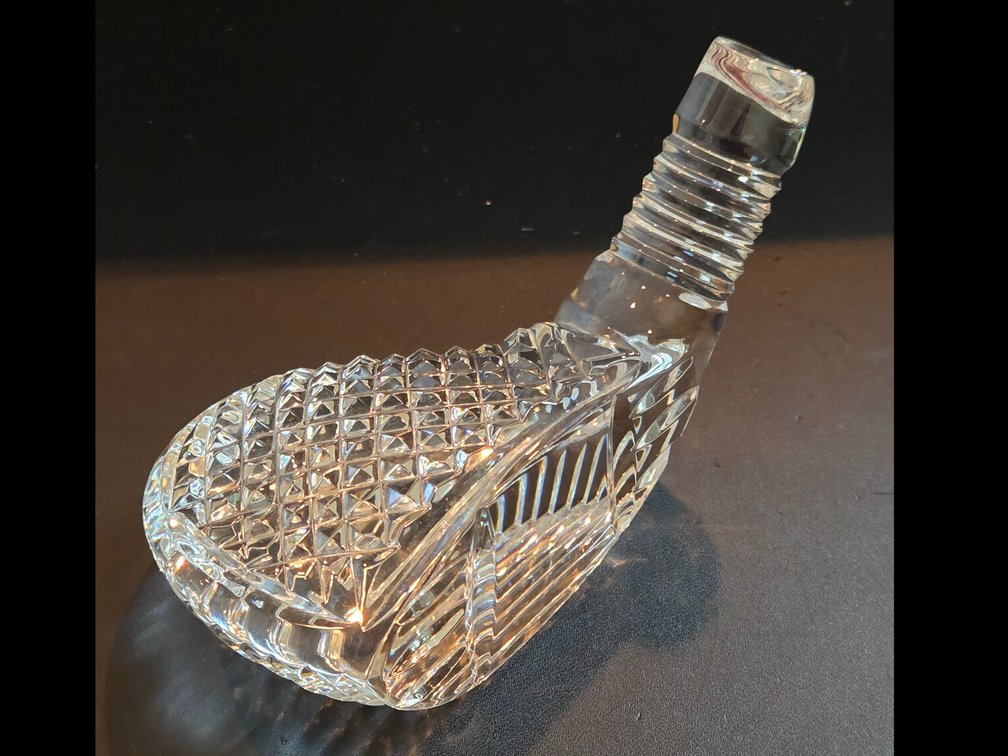 Vintage Waterford Crystal Golf Club Head Paperweight