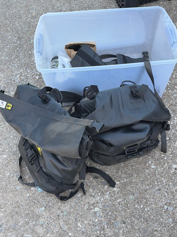 Wolf man, waterproof saddlebags for motorcycle