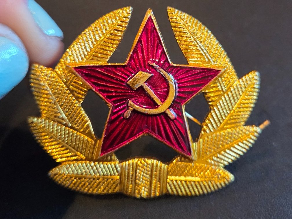 Vintage Soviet military cap badge