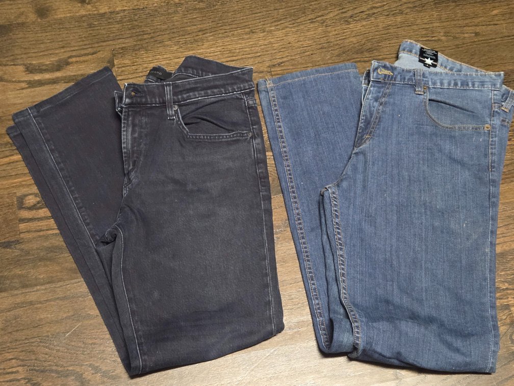 2 pairs size 33 jeans