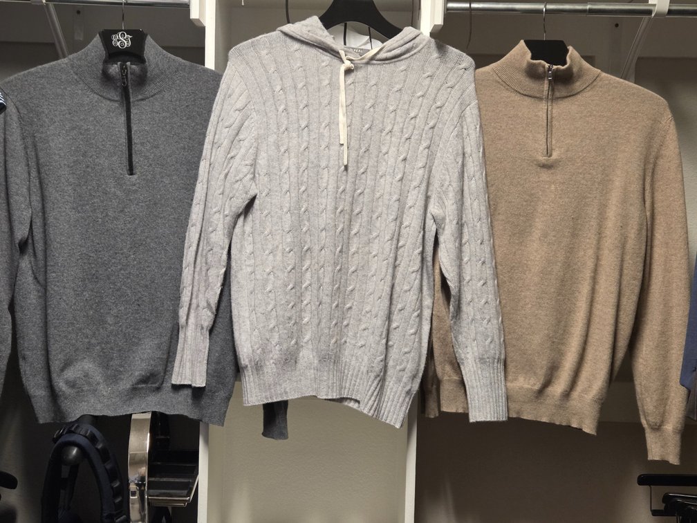 3 100% Cashmere Size L Sweaters