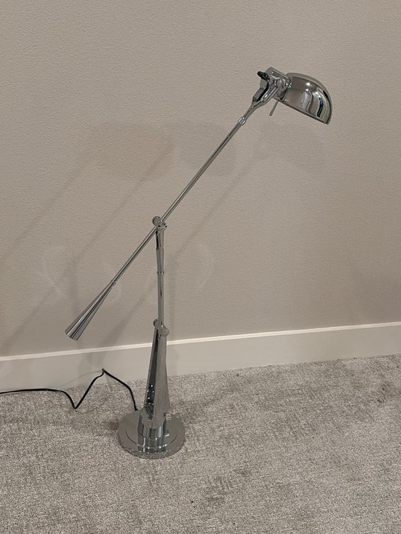 Ralph Lauren Equilibrium Floor Lamp mid-century inspired articulating design