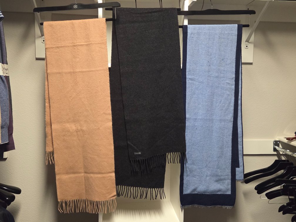 3 Cashmere and Wool Scarves