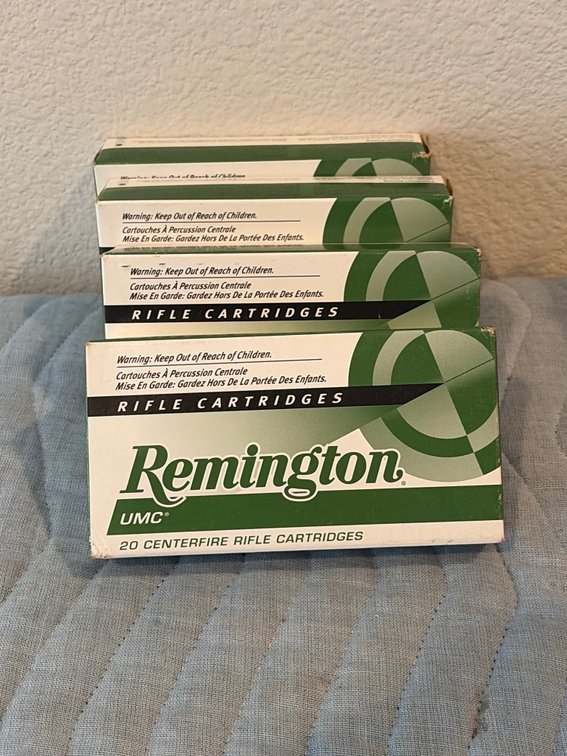 (4) Boxes Remington 308 150 grain rounds 20 per box