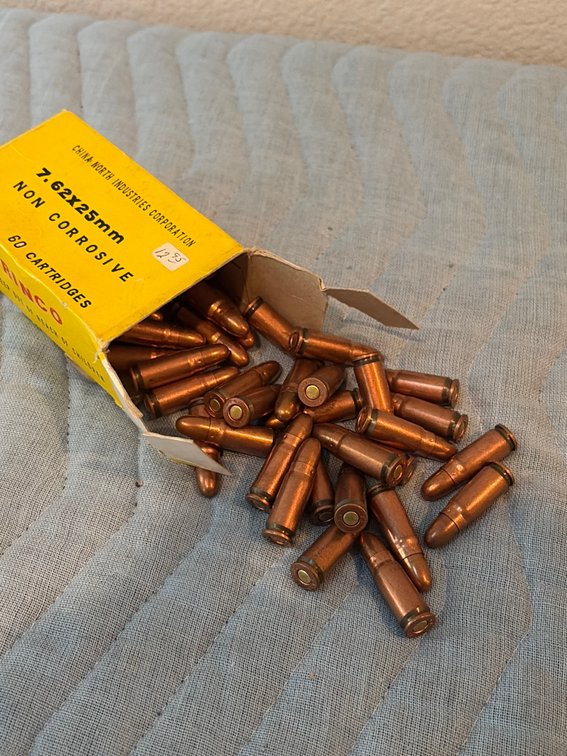 7.62X25 rounds