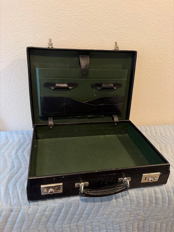 High-quality leather briefcase