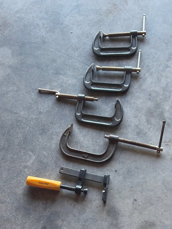 Group of C clamps