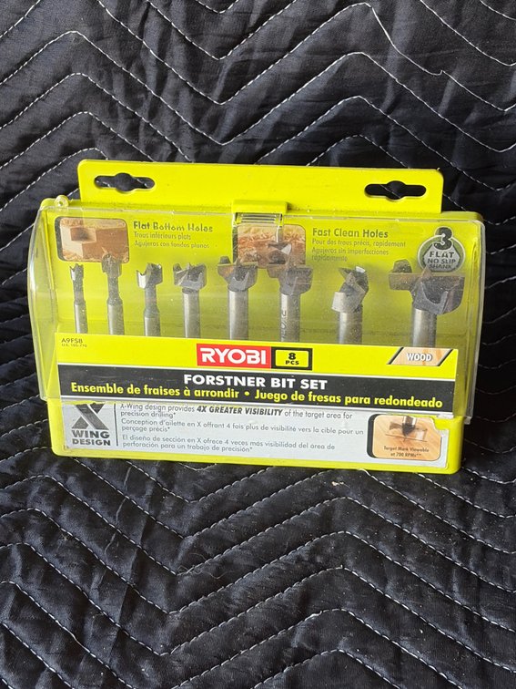 Ryobi Forstner bit set