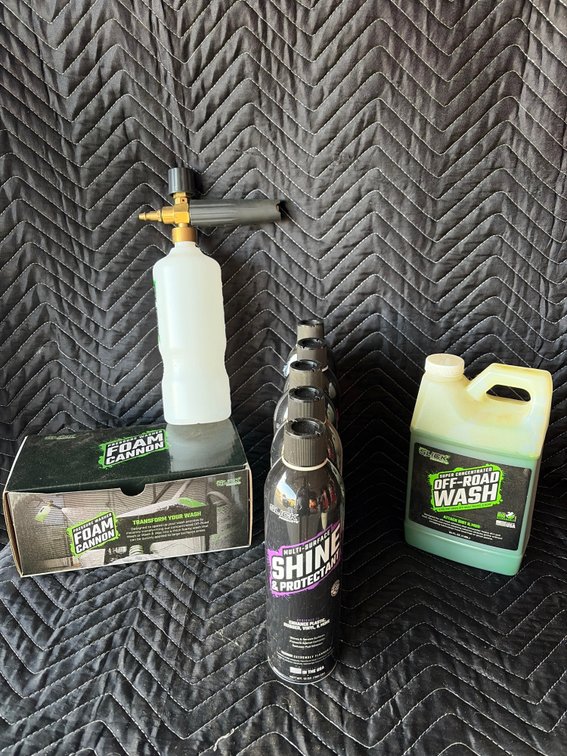 Foam Cannon, off-road wash, Shine & protectant