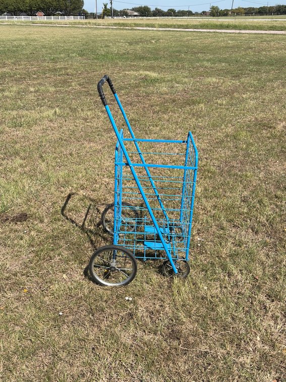 Blue utility basket