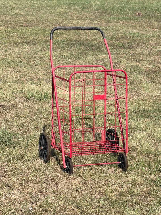 Red utility buggy