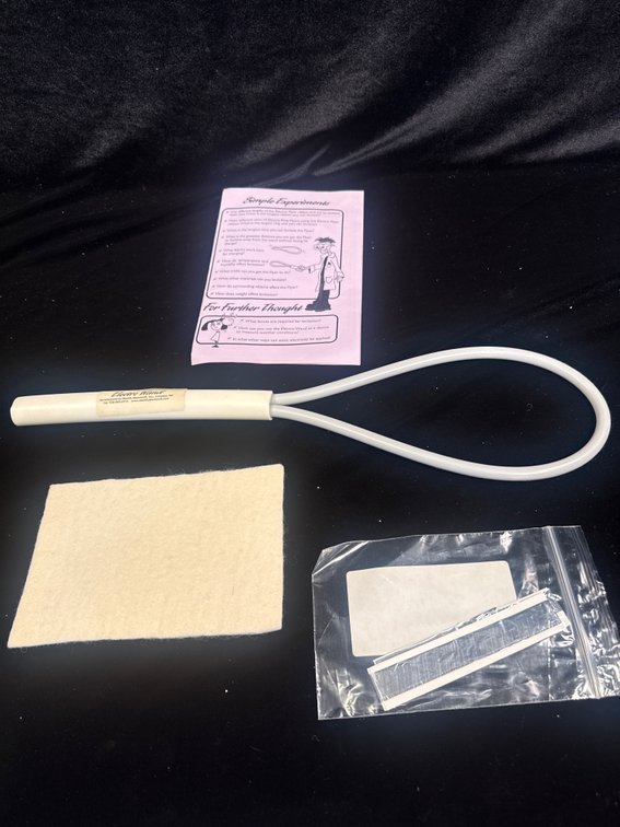 kit is a Static Electric Wand Science Kit designed for classroom demonstrations and introductory physics experiments on static electricity