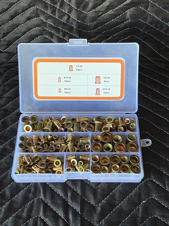 Carbon steel rivet kit