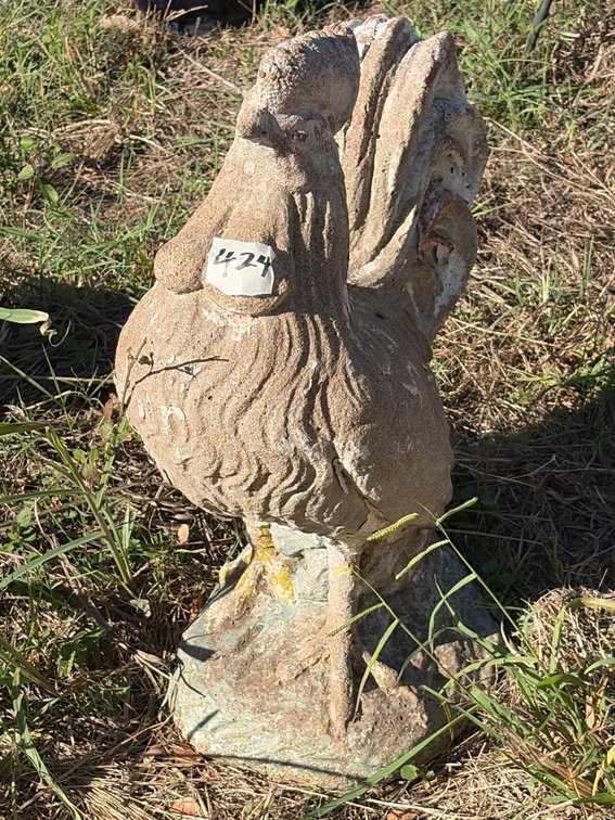 Concrete rooster 23 inches