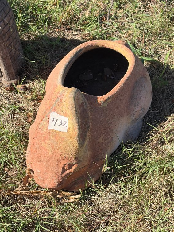 Pottery planter rabbit 19 inches