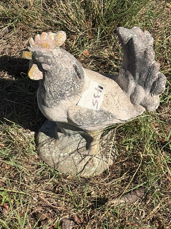 Chalk rooster  11 inches