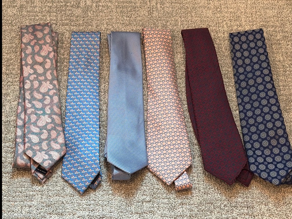 6 Designer ties