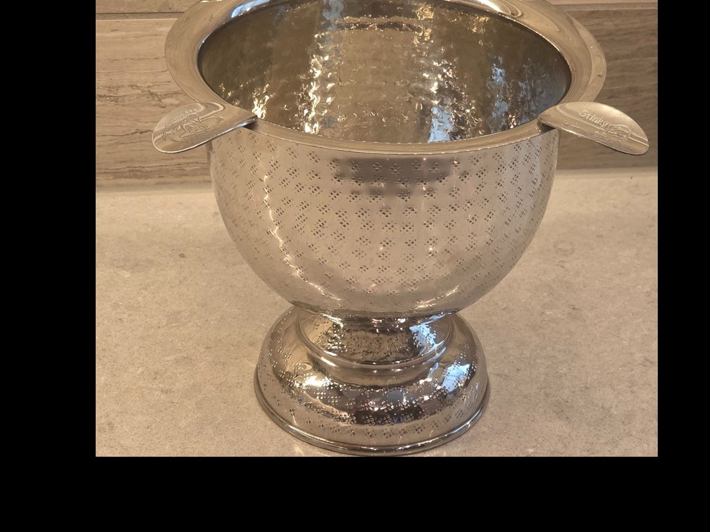 Stinky Cigar Tall Hammered Stainless Steel Ashtray