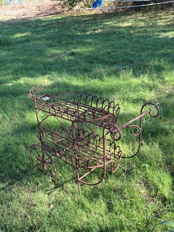 Wrought Iron decorative tea cart