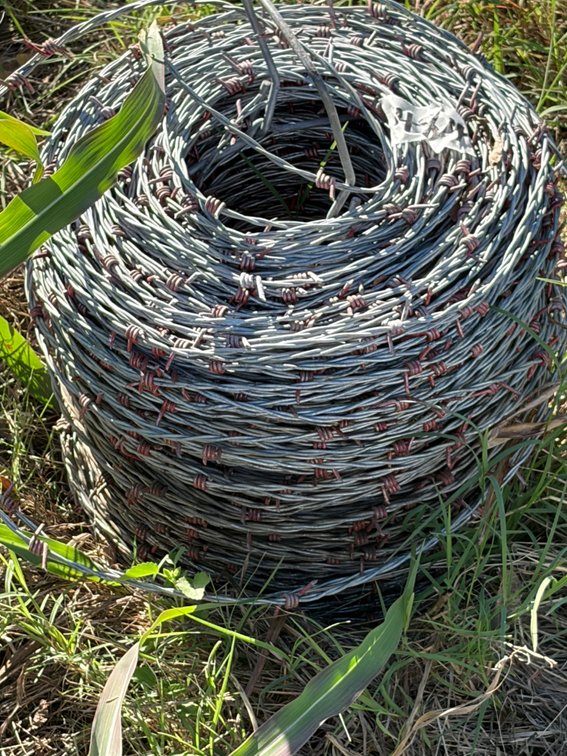 Roll of barb wire