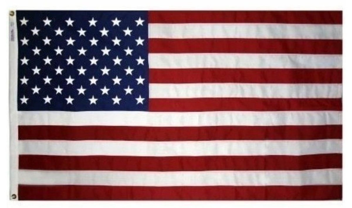 Folded American flag
