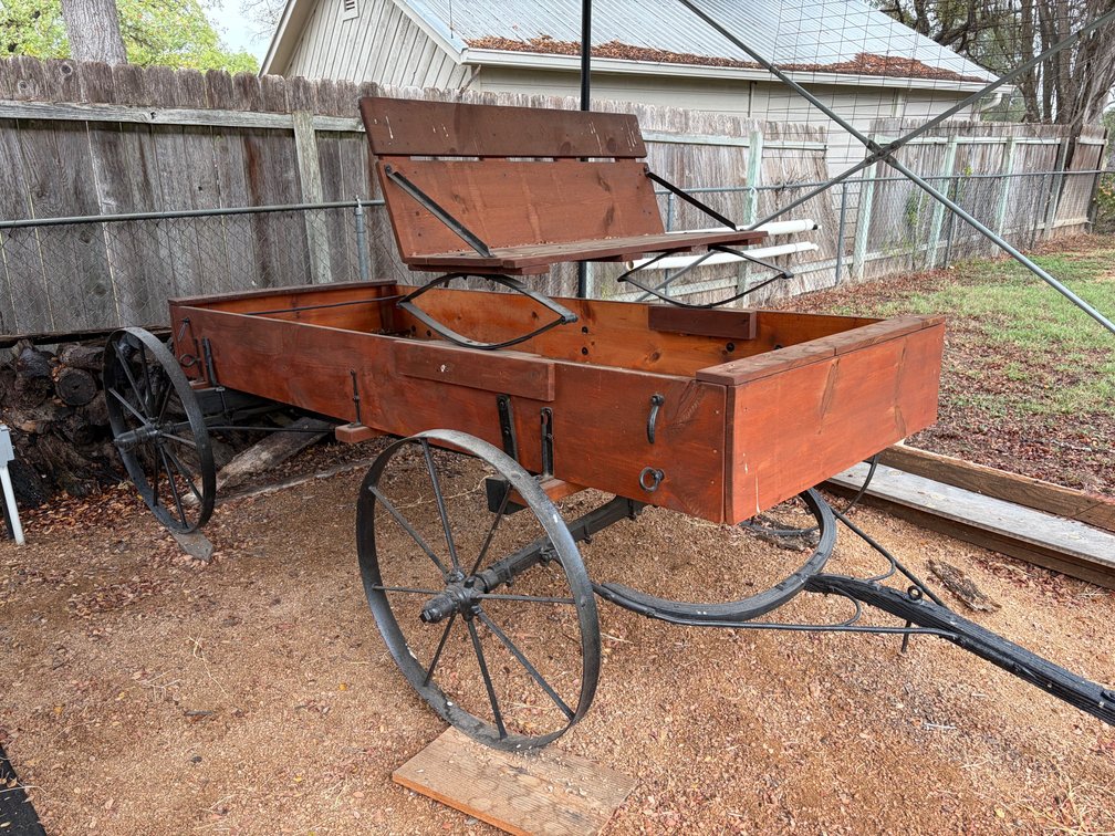 Restored antique wagon
