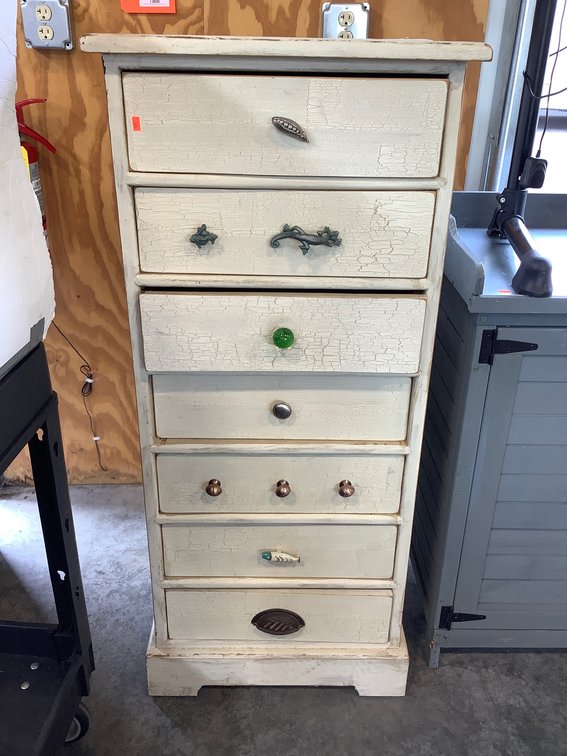 Seven drawer narrow chest 22 x 19 x 49