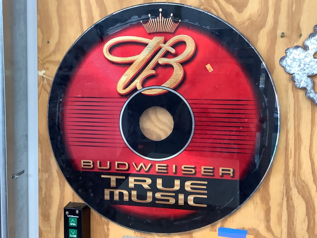 Budweiser wall sign 23 inch diameter