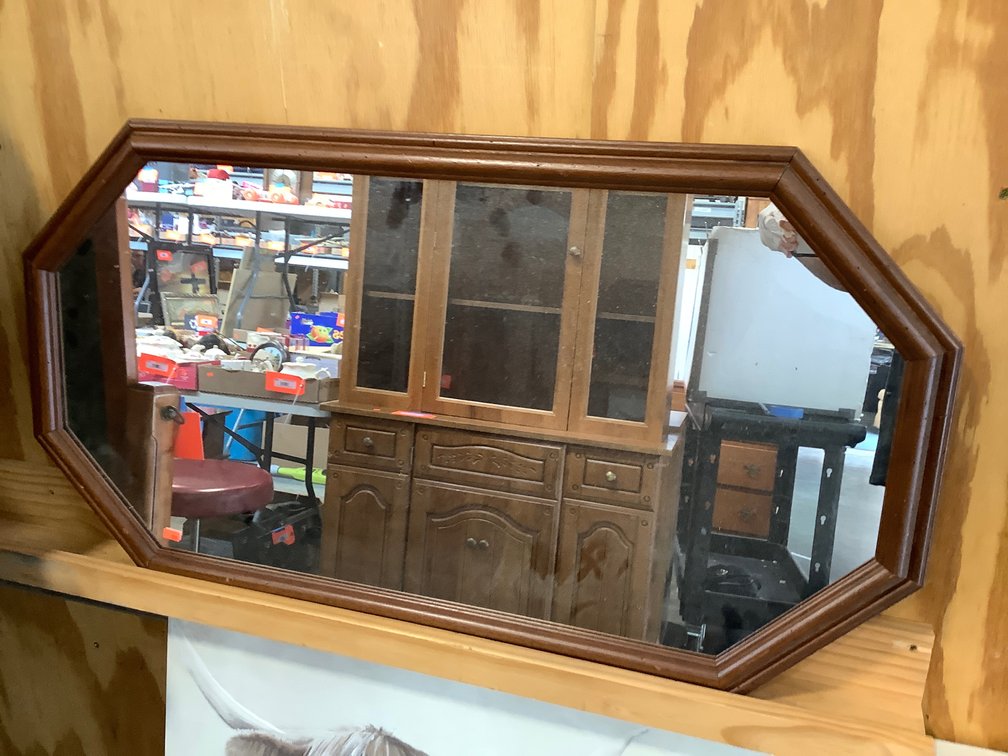 Framed mirror 35 x 19