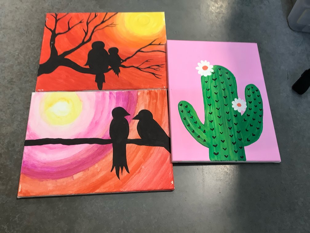 Three canvas pictures
