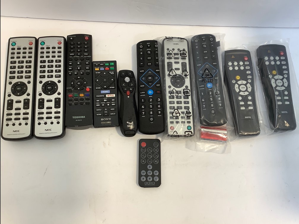 Assorted remote controls