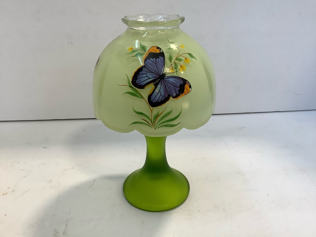 Westmoreland glass fairy lamp