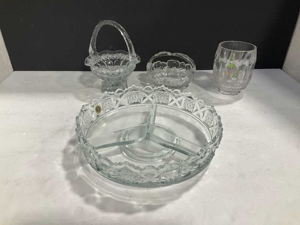 Westmoreland glass serving dishes