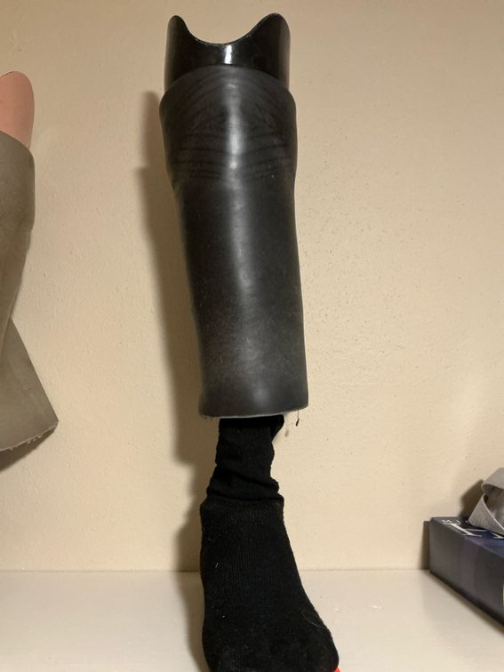 Leg prosthetics-Master bedroom closet
