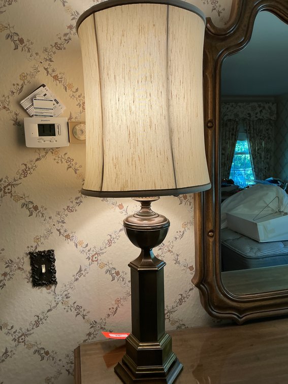 2 lamps with shades-Master bedroom