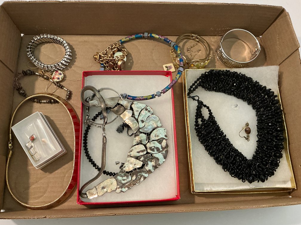 Bracelets, necklaces & assorted costume jewelry -Master bedroom