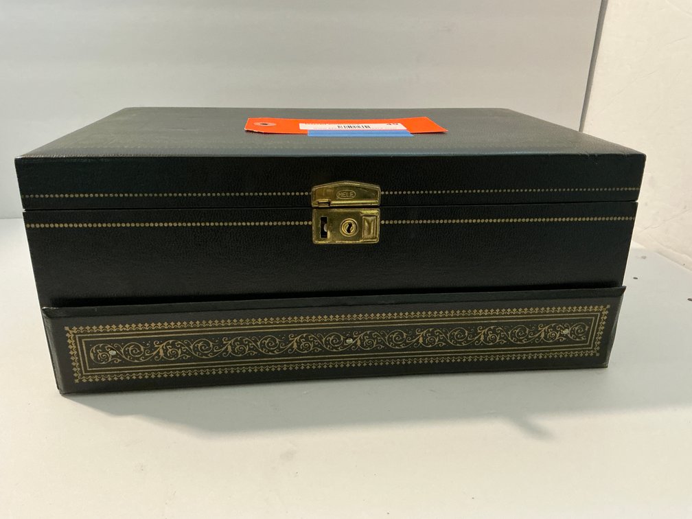 Hinged top jewelry box -Master bedroom