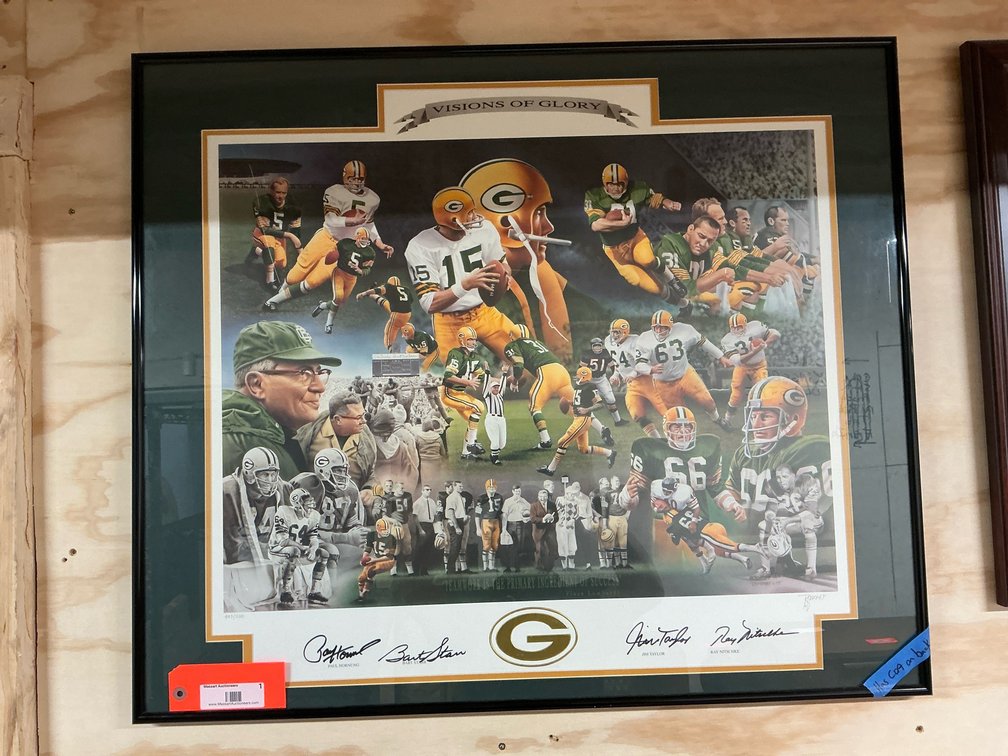 Framed & signed Visions of Glory print with COA 33x28”
