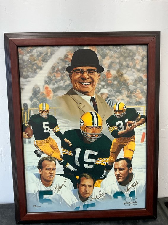 Autographed “The Lambeau Legends” by Danny Day 21x26”