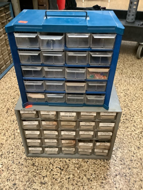 Two sorter cabinets