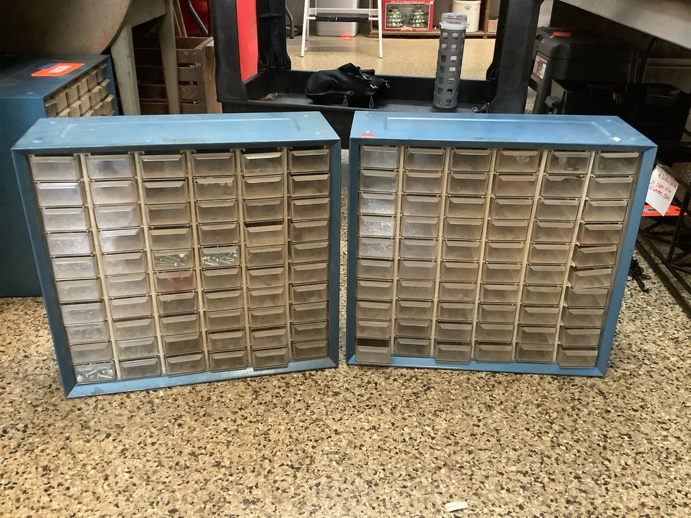 Two sorter cabinets