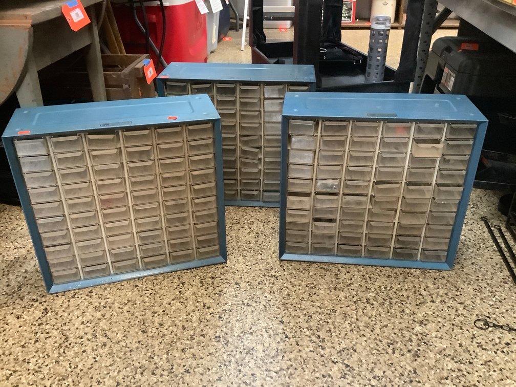 Three sorter cabinets