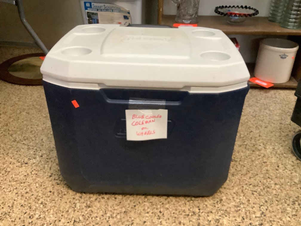 Coleman cooler on wheels
